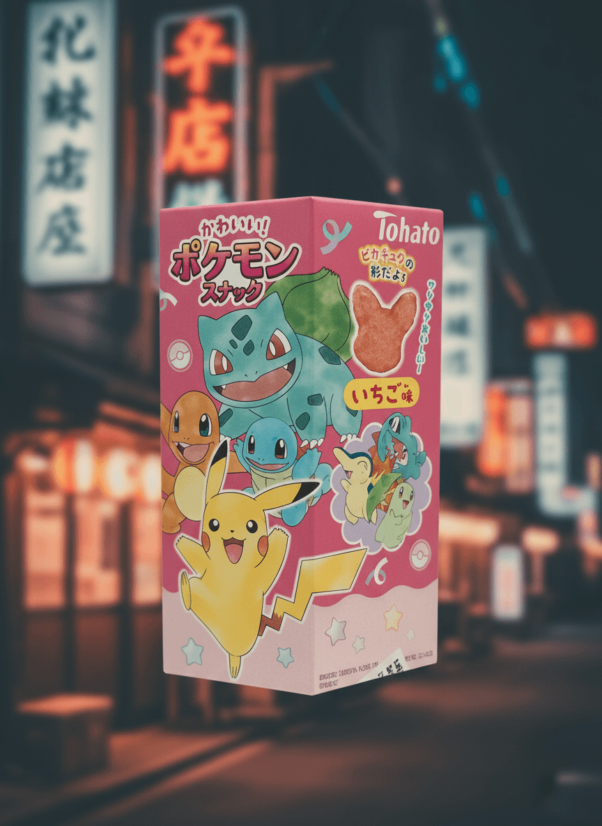 Pokémon Snack Fresa Tohato