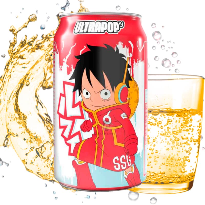 Refresco SodaCan edición One Piece Luffy sabor limonada de fresa 330ml
