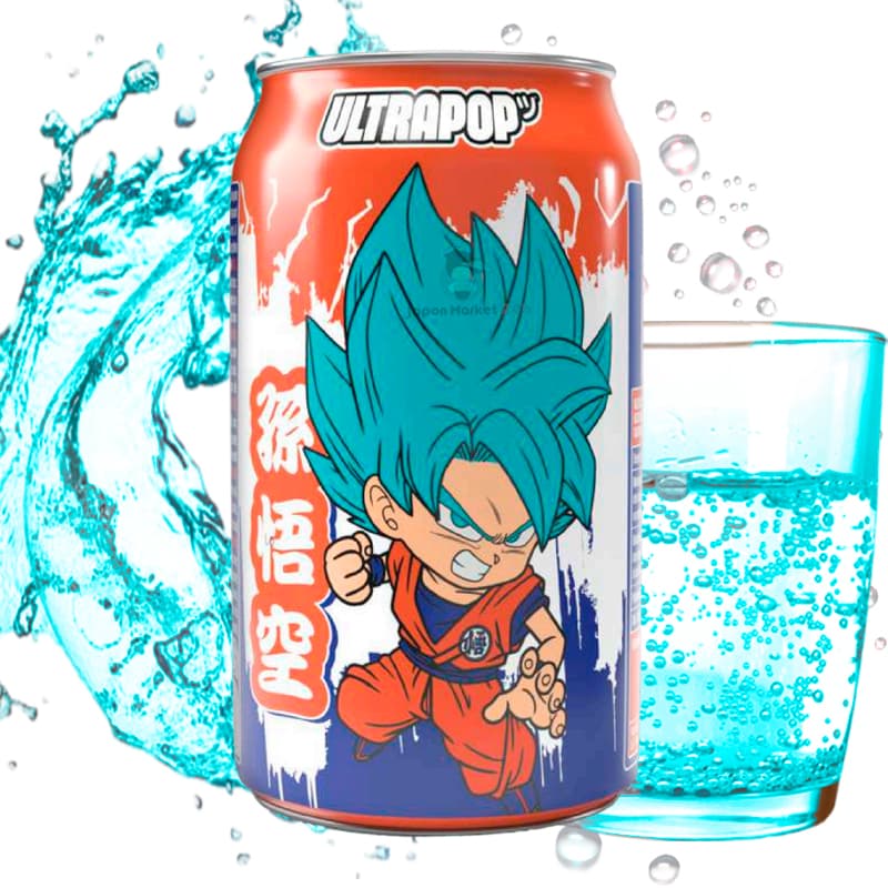Refresco SodaCan edición Dragon Ball Goku sabor fresa y plátano 330 ml