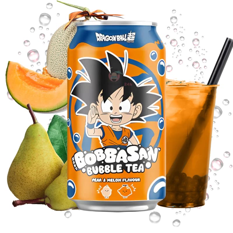 Refresco Bubble Tea pera y melón edición Goku 320ml