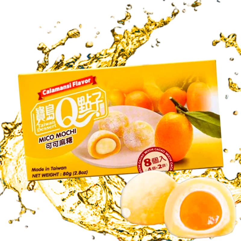 Mochi Q mico sabor naranja