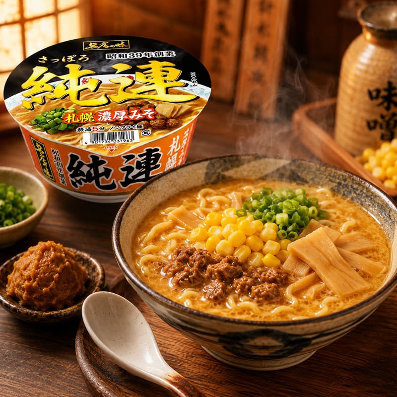 Ramen Sanyo Sapporo Junren Sabor Miso | 135 gr
