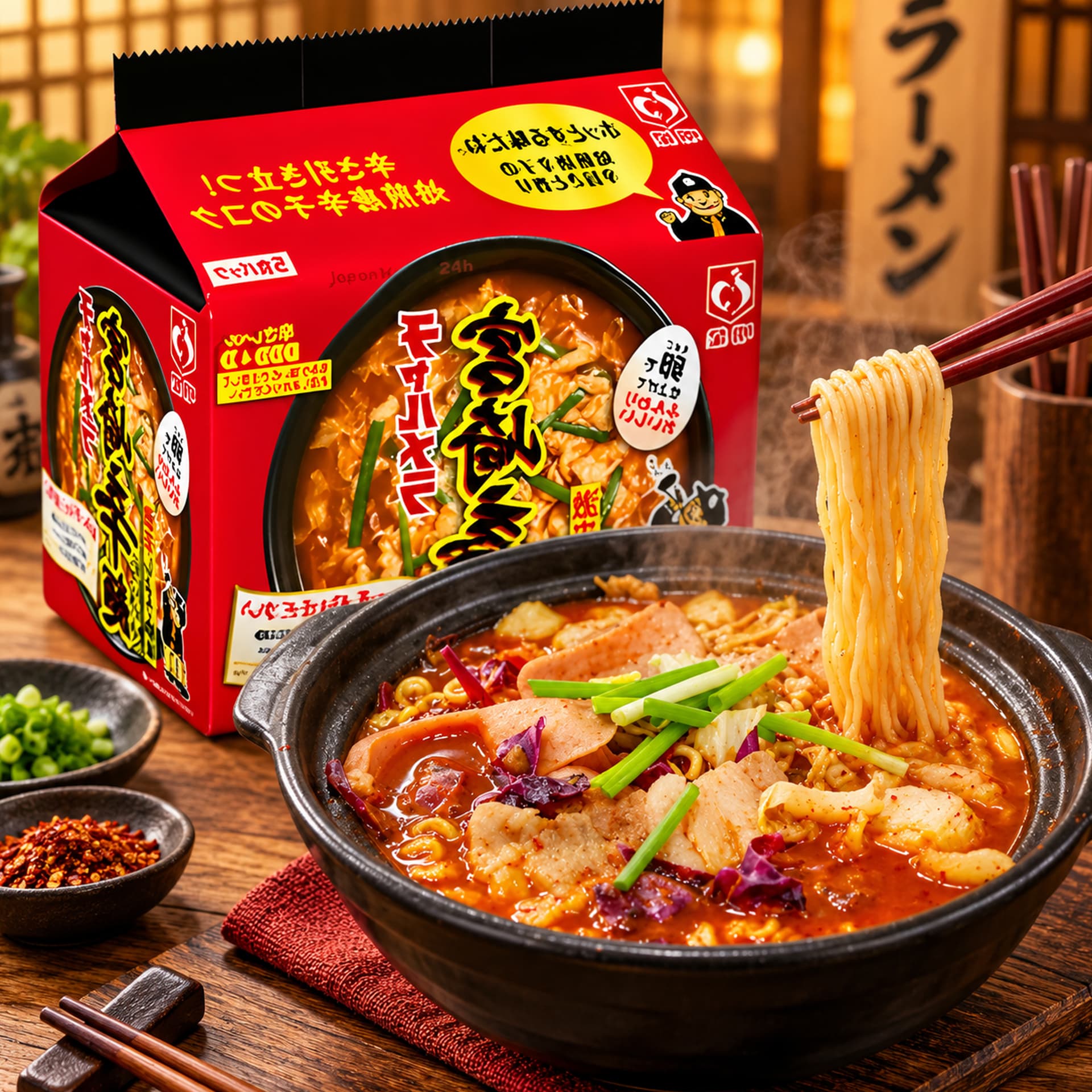 Ramen Picante Charmera Miyazaki Sabor Marisco 5 Packs | 480 gr